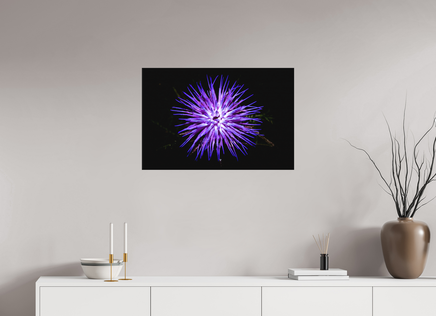 75 x 50 cm, Canva - sem moldura Cirsium