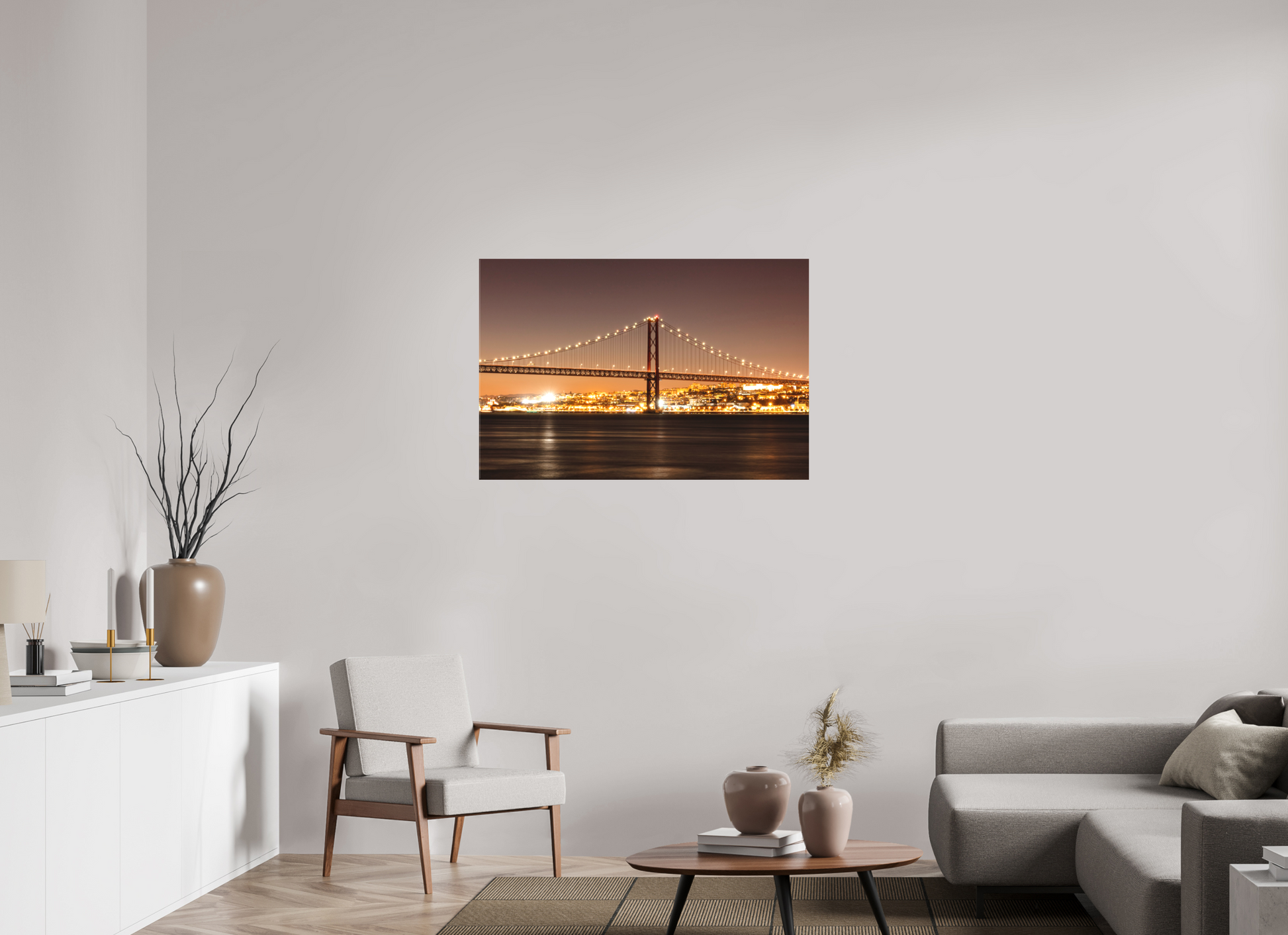 105 x 70 cm, Canva - sem moldura A Ponte