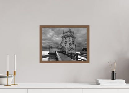 40 x 30 cm, Ilford P&B em Metacrilato - moldura Walnut Sentinela do Tempo.